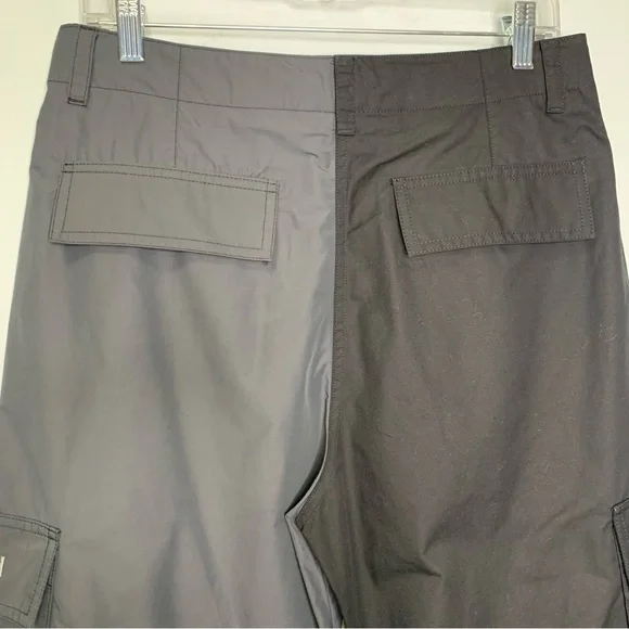COS + YEBOAH Men’s Black Gray Two Tone Cargo Pants Size 28R NWOT!